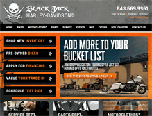 Tablet Screenshot of blackjackharley.com